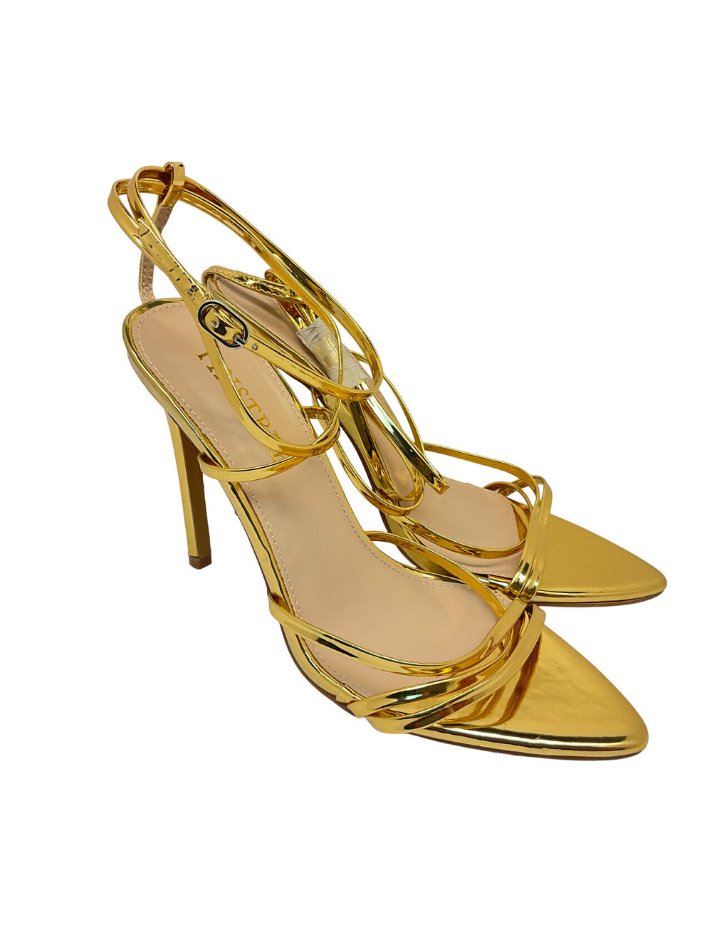 Tinstree Women's Dress Heels Metallic-Gold Size 8M